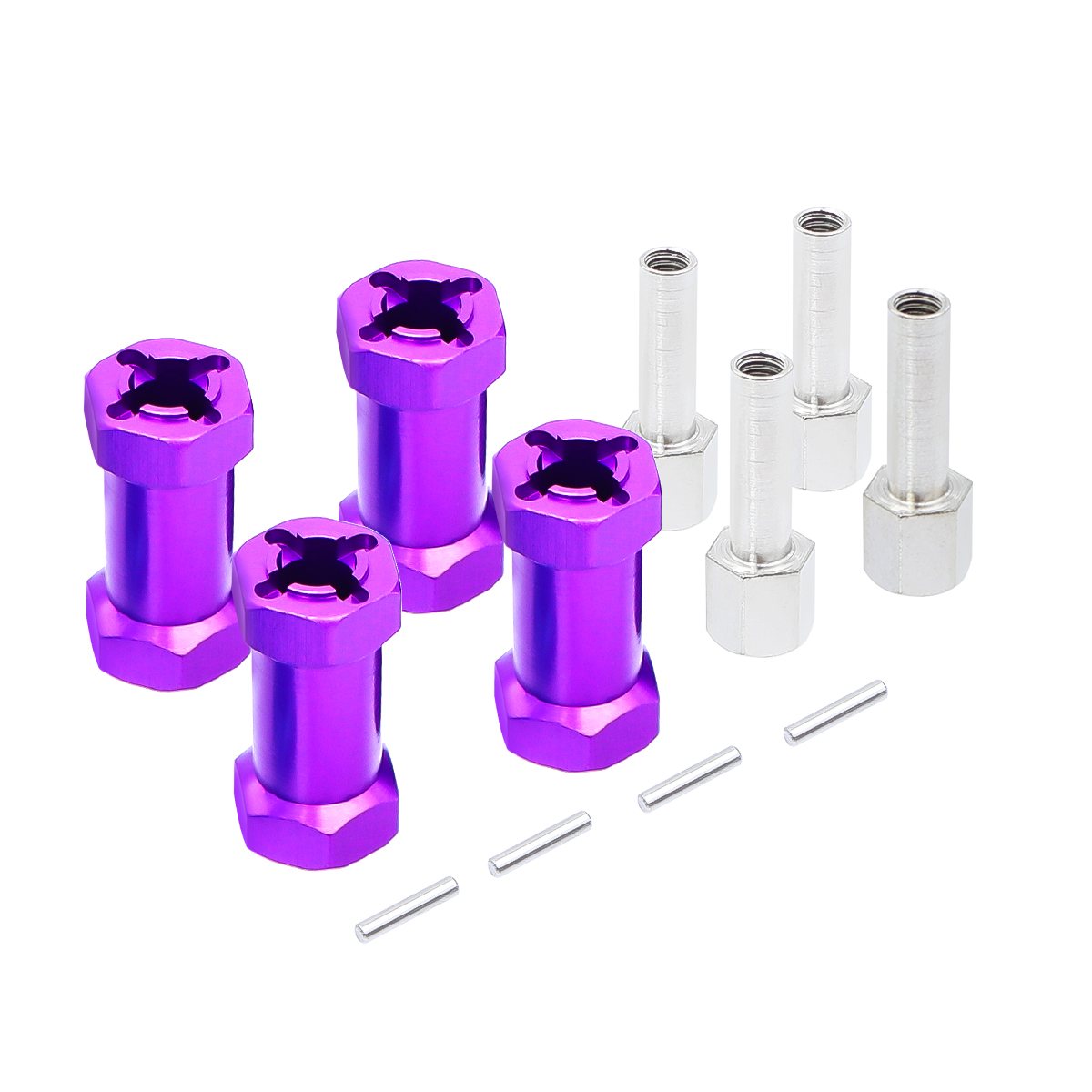 4 Stücke SCX10 Aluminium 12mm Sechskant Radnabe Antriebsadapter 15/20/25mm Verlängerung Combiner Für 1/10 RC Auto Crawler Axial SCX 10 D90
