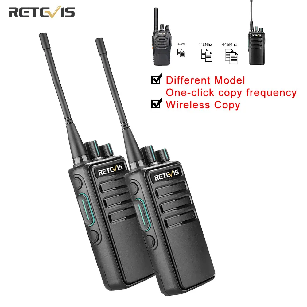 Retevis-walkie-talkie PMR 446 RB629, Radio bidireccional portátil de largo alcance, para Hotel, fábrica y caza, 2 piezas