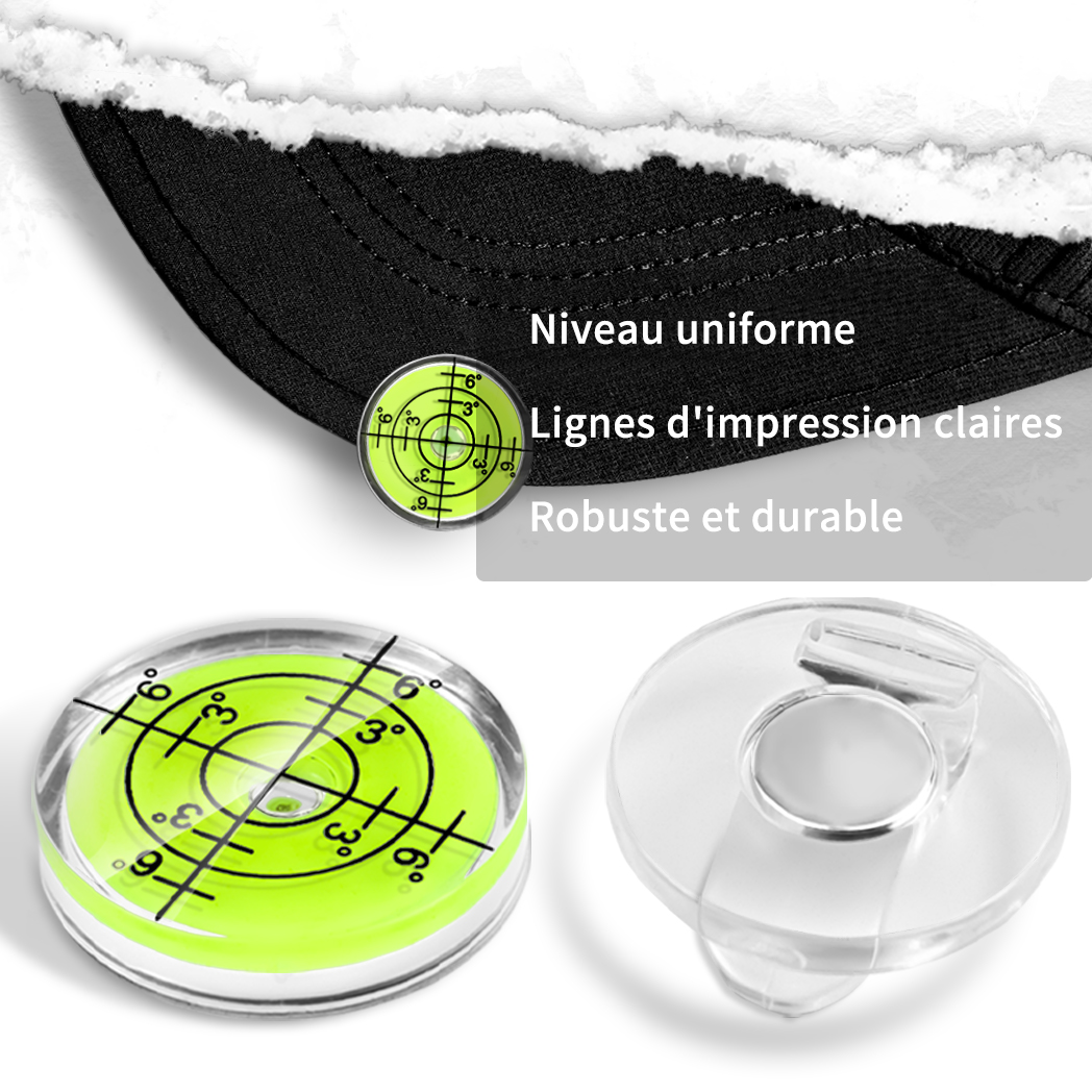 Caiton-Pince à chapeau de golf magnétique et marqueur de balle, niveau de précision, aide au placement de golf 11%, hommes et femmes