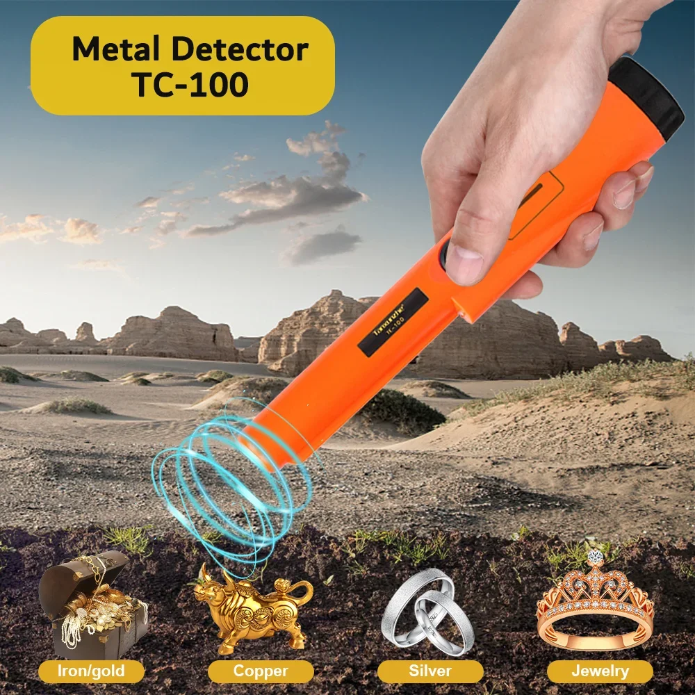 TC-100 Pinpointer Metaaldetector Gp-Pointer Goud Doelwit Metaaldetector Statisch Alarm Ip68 Waterdicht Met Armband