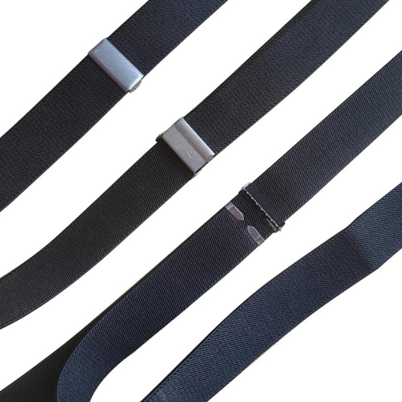 Herren-Hosenträgergürtel aus schwarzem Leder mit elastischem Clip-on-Y-Back-Hosenträger, verstellbare Träger für Hochzeitsanzug, Rock, Accessoires, Geschenk