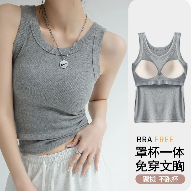 Gerippte Strickoberteile mit Ausschnitt, Sommer-Basic-Shirts, Weiß, Schwarz, lässige Sportweste, schulterfreies Damen-Tanktop mit Brustpolster