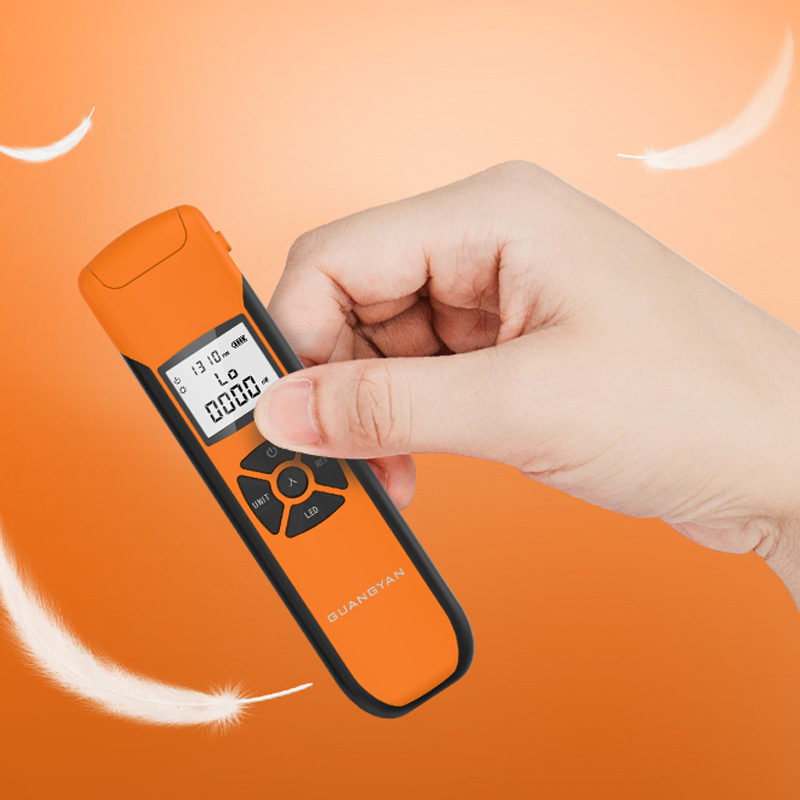 Medidor de potencia óptica de alta precisión, batería recargable G10, medidor de potencia de fibra óptica FTTH con luz de Flash OPM FC/SC/ST