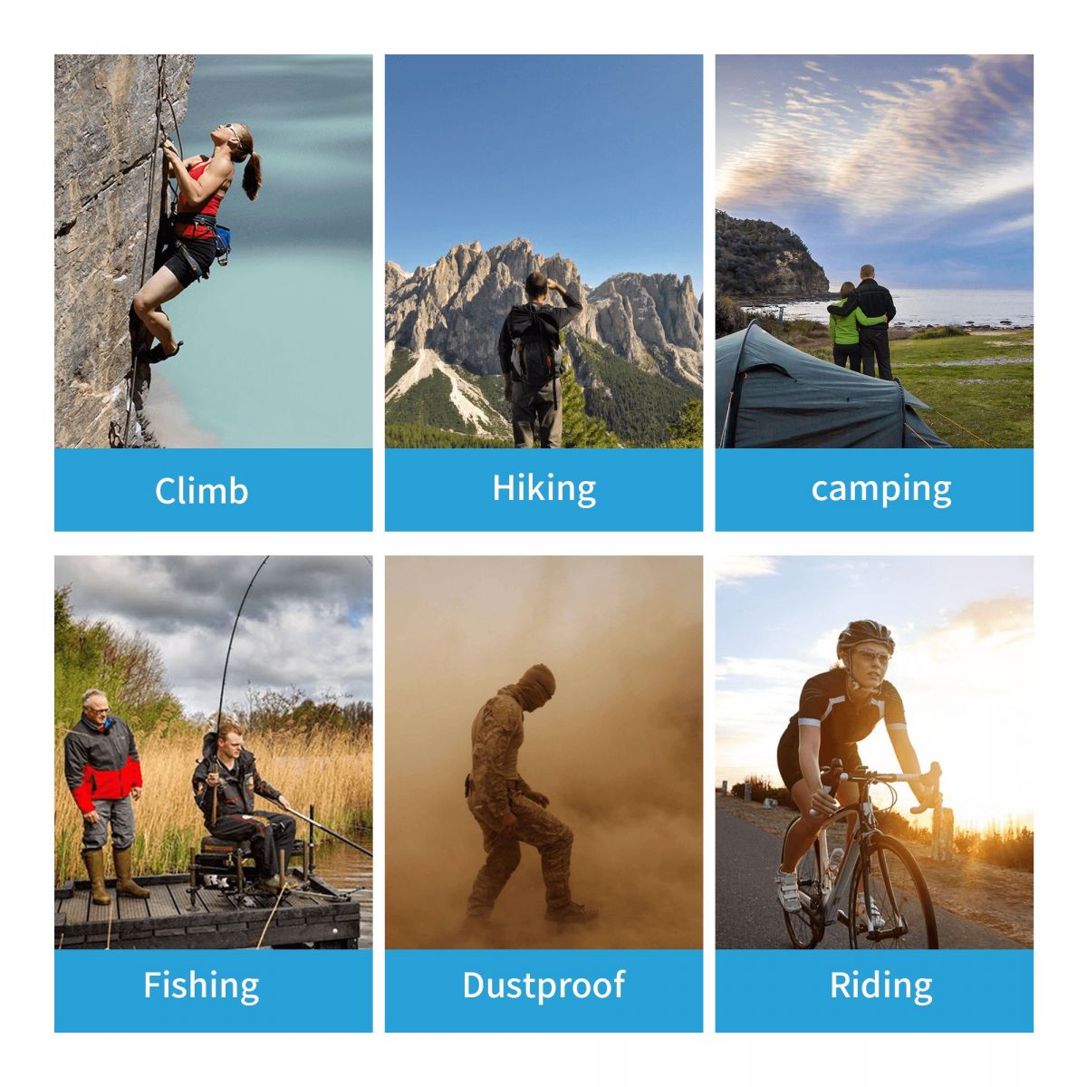 Motor Enduro Cross Bandana Halsbedeckung Wickelschal Mehrzweck-Sturmhaube Wandern Unisex Erwachsene atmungsaktiv