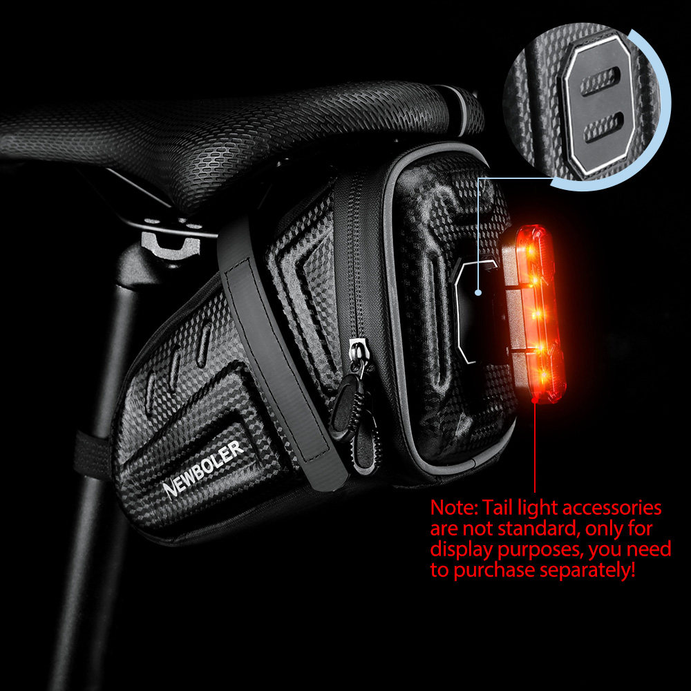 2025 NEUE Wasserdichte Fahrrad Sattel Tasche MTB Rennrad Satteltaschen Reflektierende Gestreiften Fahrrad Werkzeug Halter Tasche MTB Zubehör