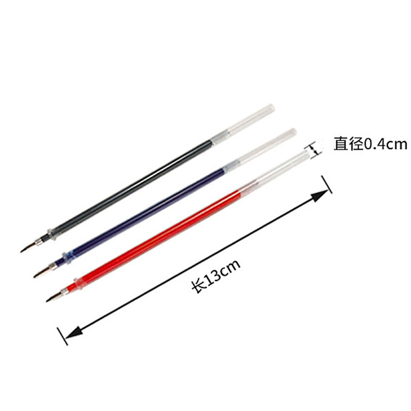 20 Cái/bộ Của Bút Gel Nạp Lại 0.5Mm Đen Xanh Đỏ Nạp Mực In Trường Đồ Văn Phòng Viết Tiếp Liệu