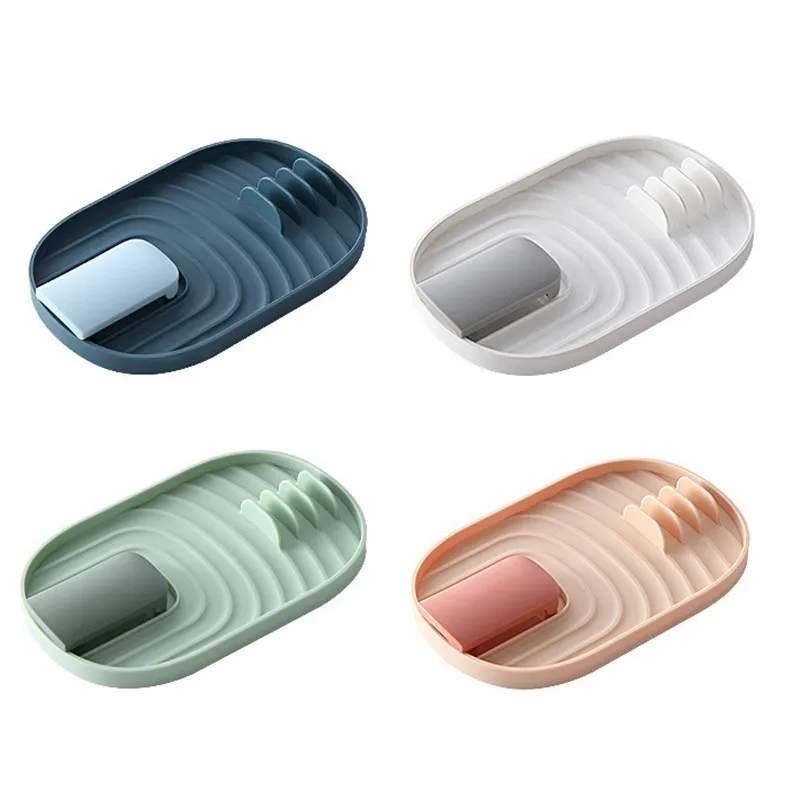 Organizer da cucina coperchio per pentole stoccaggio Pancake Turner Rack mestolo per zuppa supporto per paletta scolapiatti accessori per gadget da cucina