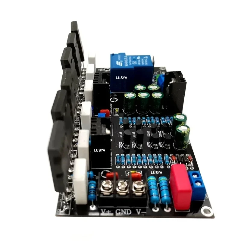 Upgraded Version 300W Mono Power Amplifier 1943 + 5200 High Power Tube Amp Board With Speaker Protection Relay