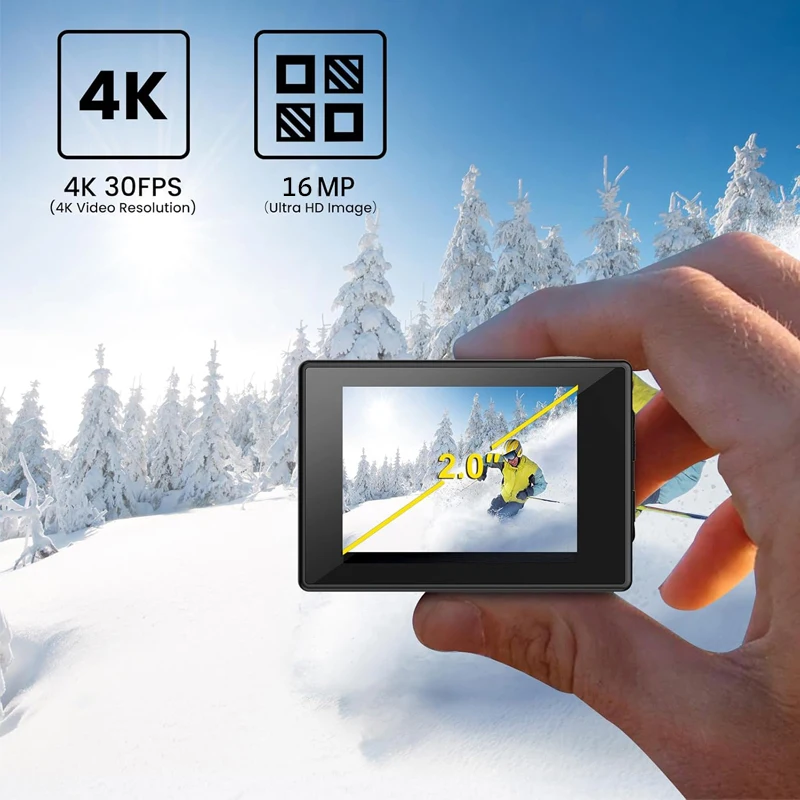 SJCAM กล้อง Action Camera กล้อง Action Camera ทางอากาศใน SJ4000พร้อมวิดีโอ4K 30M กันน้ำ2.4G WiFi กล้องเพื่อการกีฬากล้องเพื่อการกีฬาจักรยานยนต์จักรยาน