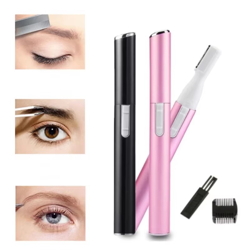 Electric/Battery Operated Women's Eyebrow Trimmer Shaver Hair Remover Beauty Grooming Tool