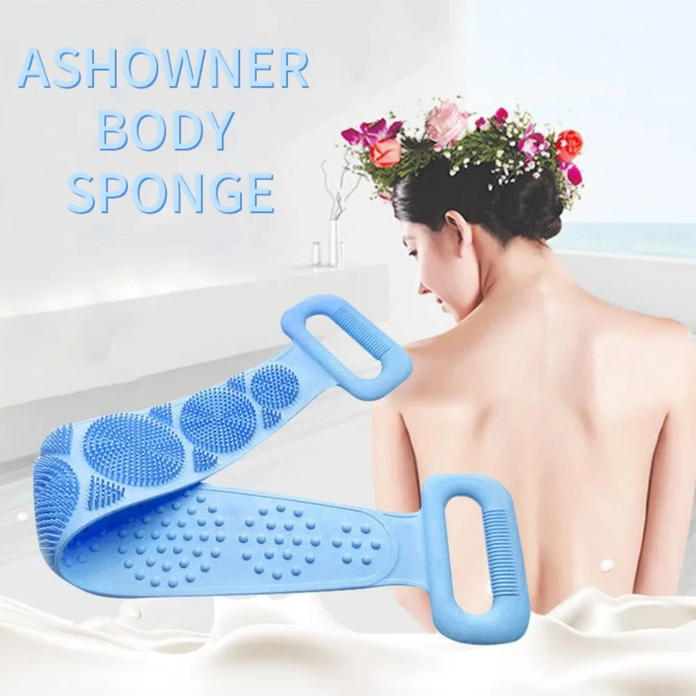 ซิลิโคน Body Scrubber นวดหลัง Exfoliating ฟองน้ําห้องน้ําแปรงขัดแปรงอาบน้ํา Body Wash Scrub Removal Bath ฟองน้ํา
