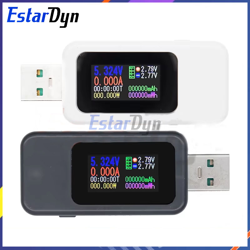 Estardyn-probador USB 10 en 1, voltímetro Digital CC, medidor de voltaje de corriente, amperímetro, Detector, indicador de cargador de banco de energía