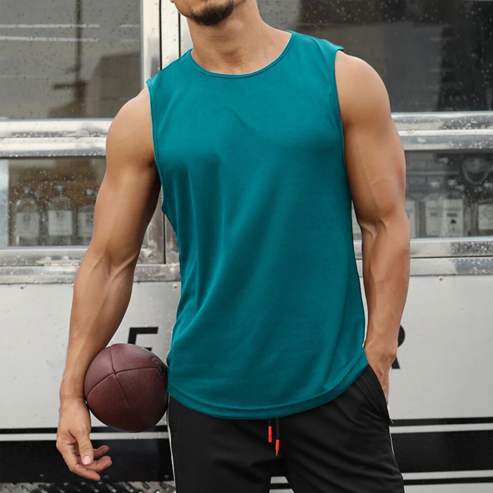 Sommer Marathon Quick Dry Sport Tank Top Herren Ärmelloses Tank Top Running Training Basketball Loose Fit Tank Top