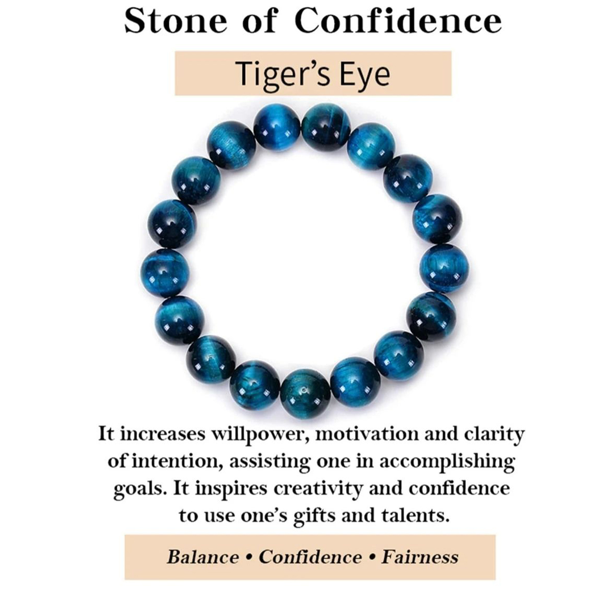 1 Stück 6/8/10 mm minimalistisches blaues Tigerauge Stein Perlenarmband Naturstein Runde Perlen Armband für die tägliche Dekoration