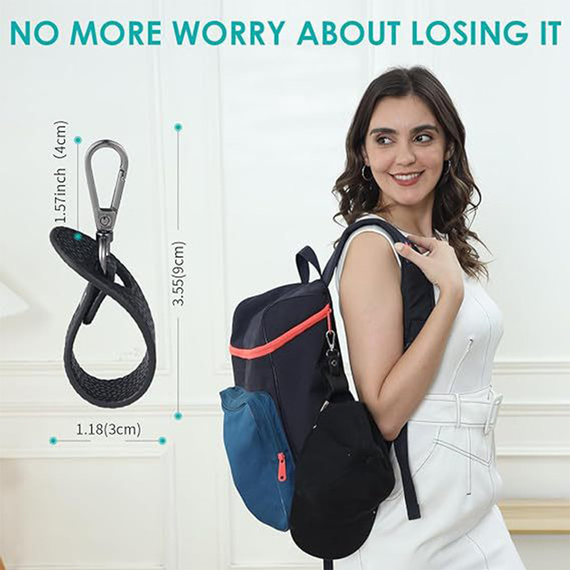 Travel Hat Clip Leather Simple Golf Baseball Hat Clip Summer Hat Strap Towel Glove Storage Wallet Buckle Hands-free Latch Clip