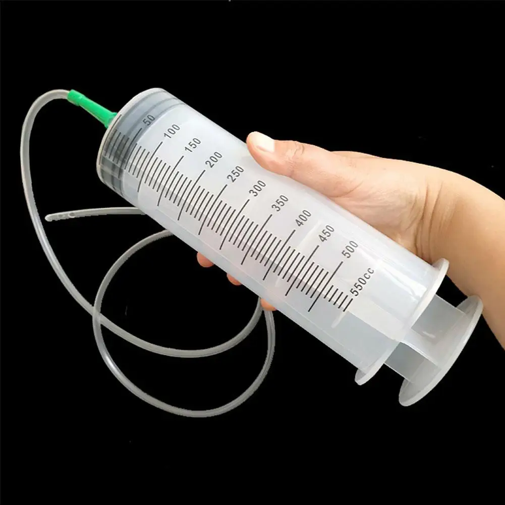 Neue Spritzenölpumpe mit großer Kapazität, 100/300/550 ml, mit 1 m Schlauch, Haustierfütterung, Messpumpe, Hydrokultur, Nährstoff, große Spritze 2024