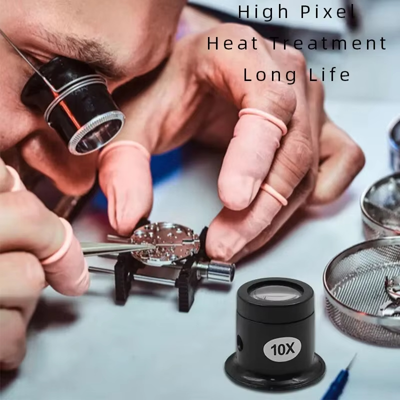 Herramienta de reparación de relojes, reparación de relojes, lupa de 5 a 20 veces, gafas, juego de lupa para reparación de relojes, 4 Uds.