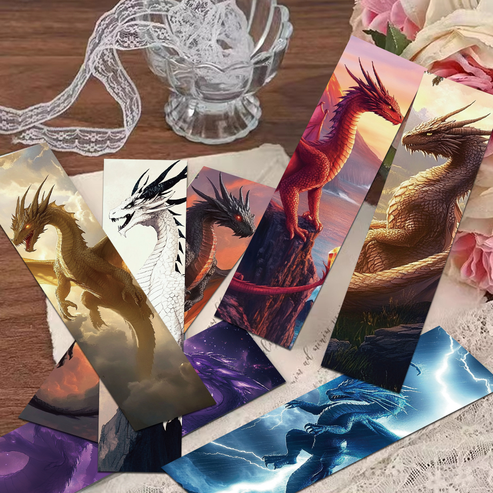 30pcs Cool Dragon Wings Bookmarks Reading Pages Books Annotated Students Stationary Supplies DIY Creative Aesthetic Bookmarks