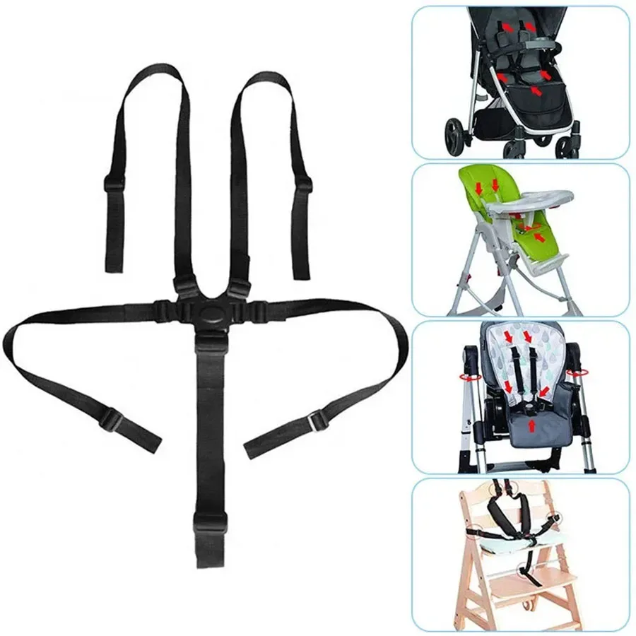 Baby Vijf Punten Veiligheidsgordels Lunchstoel Auto Slapen Vaste Riemen Peuter Bescherming Universele Riem Kinderwagen Accessoires