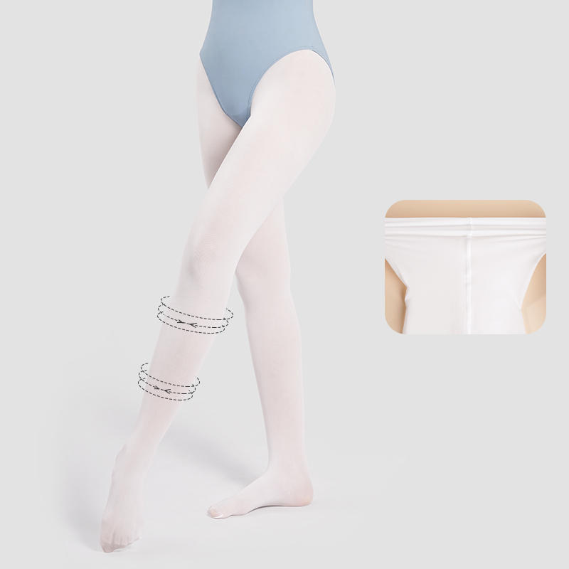 Mulheres meninas collants de balé 40d macio dança meia-calça sem costura branco rosa meias de balé respirável