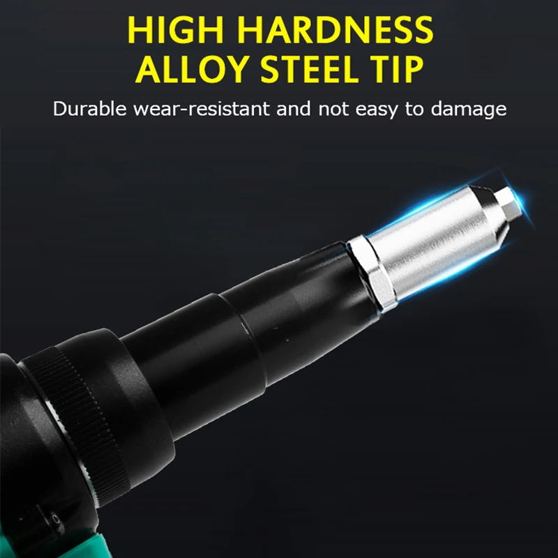 Brushless ไฟฟ้า Rivet Gun ไร้สาย Rivet Nut ปืนเจาะใส่อัตโนมัติโลดโผนสำหรับ Makita แบตเตอรี่/Dayi แบตเตอรี่