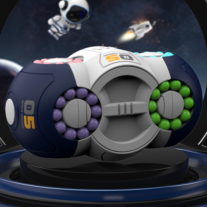 Haricots magiques rotatifs à huit côtés, gyroscope rotatif, Anti-stress, Cube du bout des doigts, perle, jeu de puzzle de décompression, cadeaux pour enfants