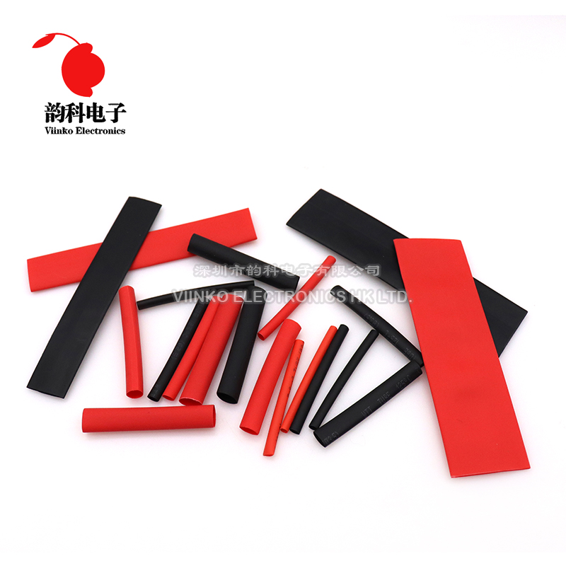 127 Stück 2:1 Schrumpfschlauch Isolierschlauch Rot Schwarz Polyolefin Sortiment Kit Elektrischer Draht Kabel Schrumpfung Schrumpfschlauch