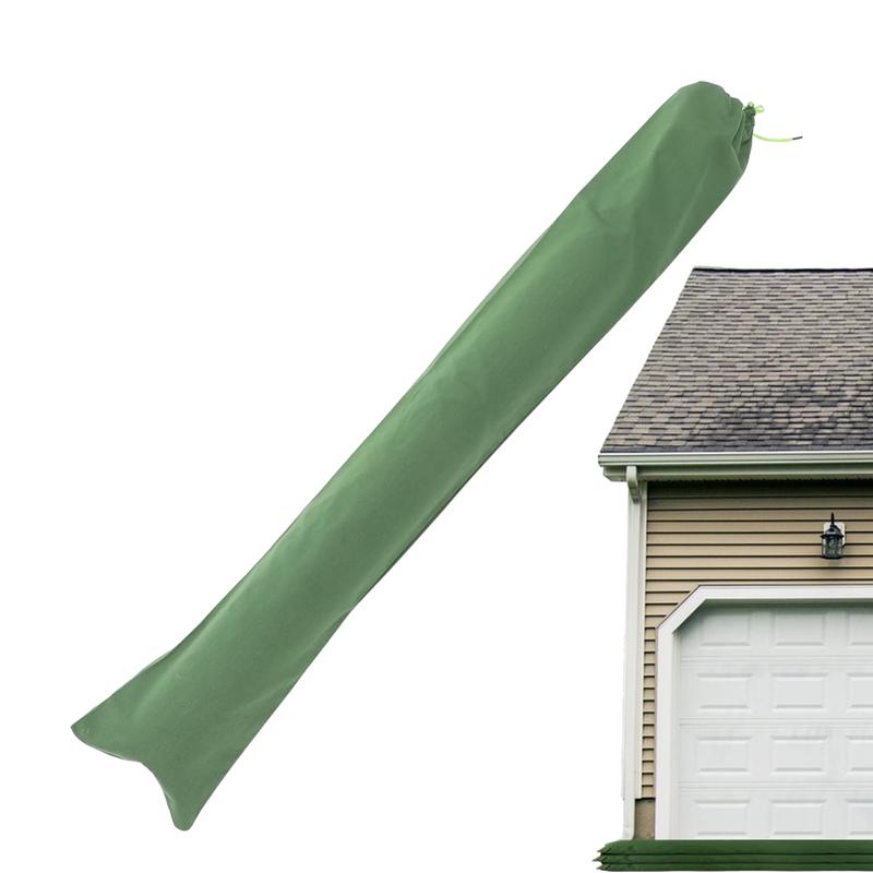 Bolsa de arena larga verde absorbente, barrera de agua para garaje, protección contra inundaciones, Flexible