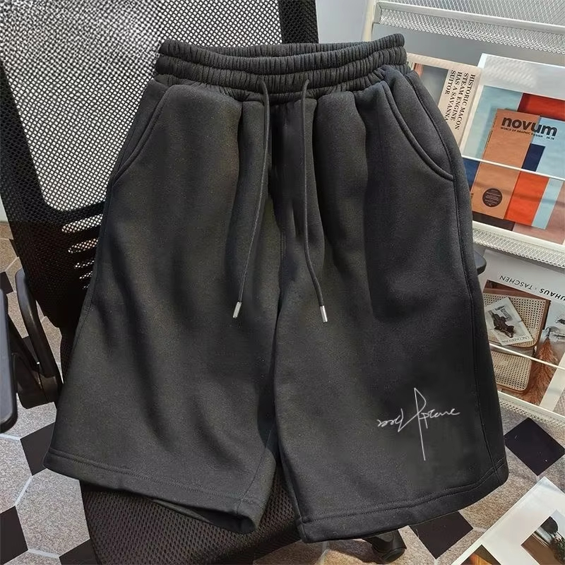 2025, neue amerikanische Straße, Sommer, Trend, Sport, Baumwolle, Shorts, lässig, vielseitig, gerade Hosen, lose Kordelzug-Shorts, Unisex