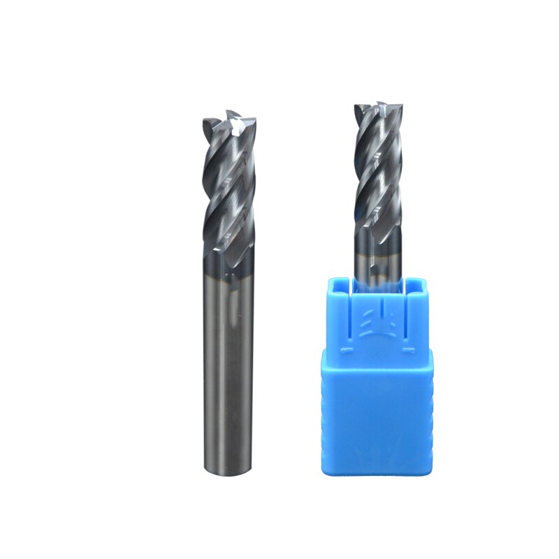 เครื่องกัดทังสเตนคาร์ไบด์สำหรับงานกัดเครื่องมือตัด CNC สำหรับงานกัดเหล็กเจาะคาร์ไบด์ HRC50 4ร่อง