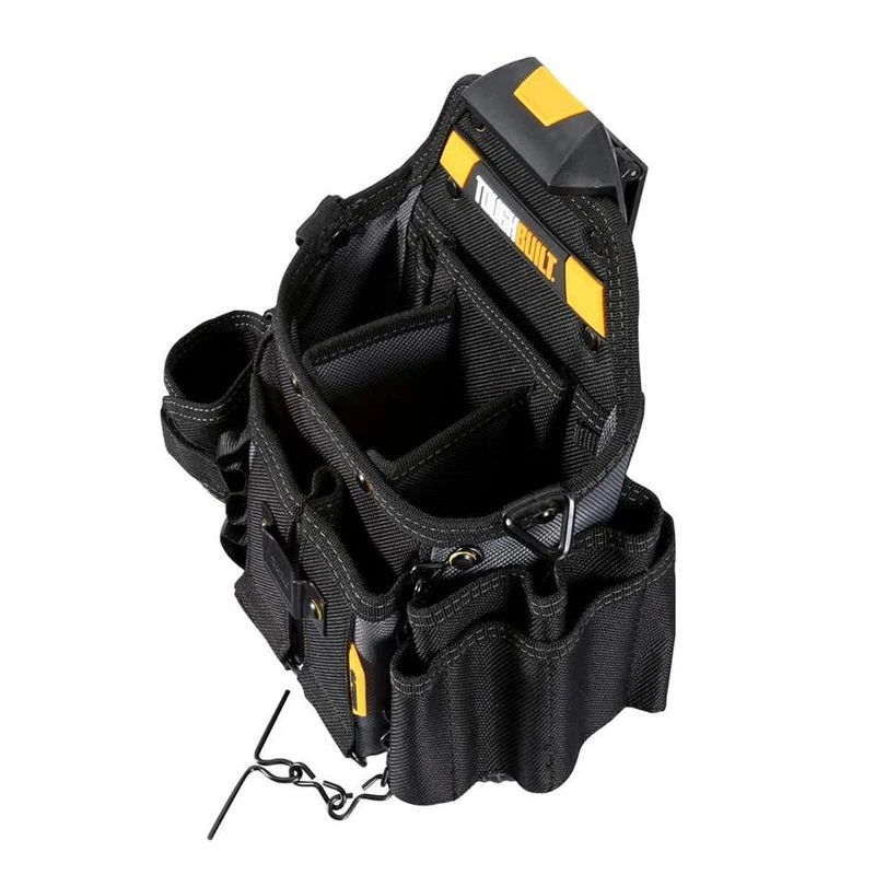 TOUGHBUILT TB-CT-114 Journeyman กระเป๋าช่างไฟฟ้าพร้อมสายคล้องไหล่ CLIPTECH กระเป๋าเก็บความจุขนาดใหญ่แบบหนา