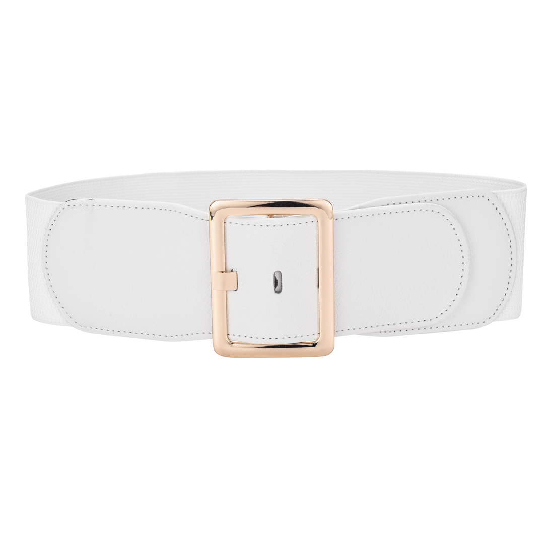 Beltox Cinturón de vestir para mujer Cinturones elásticos vintage para vestido Hebilla de metal