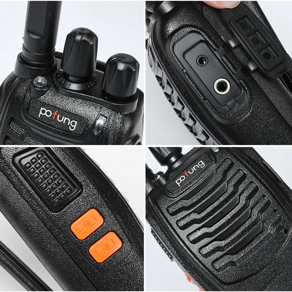 2PCS Pofung PT88E PMR446 Handheld Radio 446.00625-446.19375MHz 1500mAh 16CH VOX Scanner USB lader baofeng walkie talkie