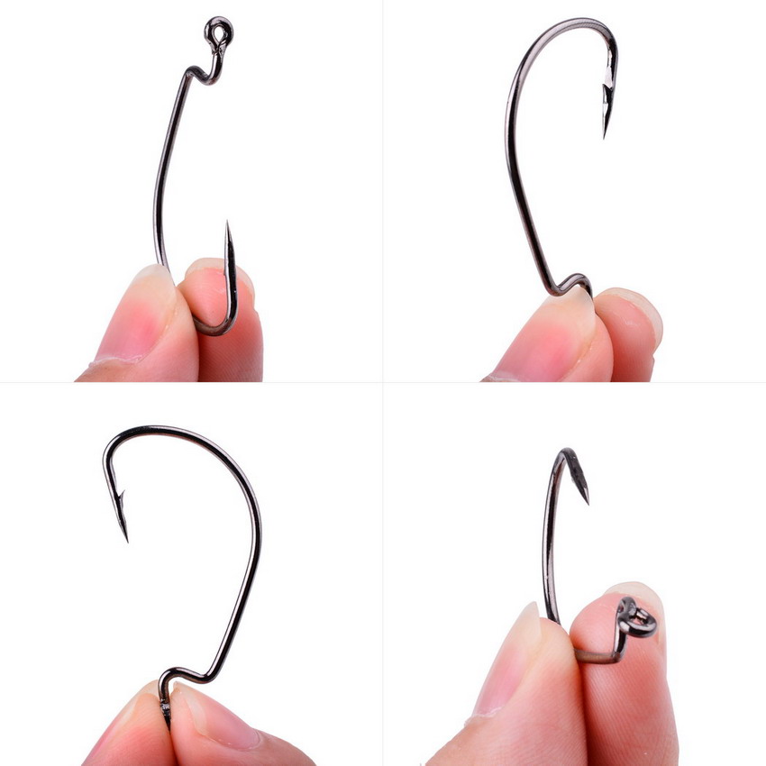 10 Cái/hộp Lưỡi Câu Bù Đắp 8 # - 5/0 # Móc Câu Cho Mềm Mồi Trùn Fishhook Crankbait Câu Cá phụ Kiện Pesca Móc