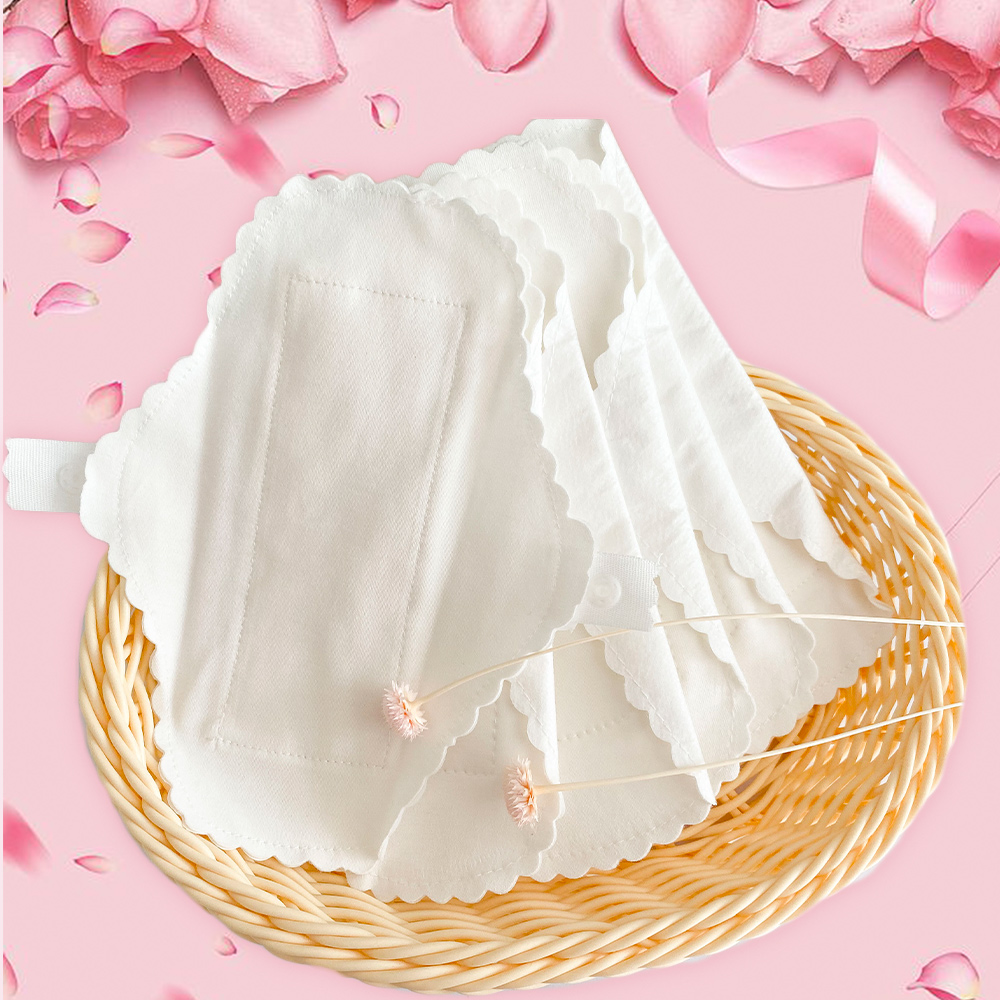 3 Teile/los Dünne Tuch Pads Weiche Baumwolle Waschbar Feminine Slipeinlagen Sanitär Pads Serviette Täglichen Wiederverwendbare Menstruations Hygiene Pads