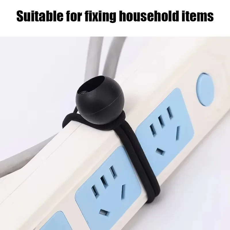50/10pcs Bungee Ball Tarps Canvas Tarpaulin Flagpole Ties Cord Ends Elastic Rope Lace Fixed Boat Pole Camping Tent Accessories