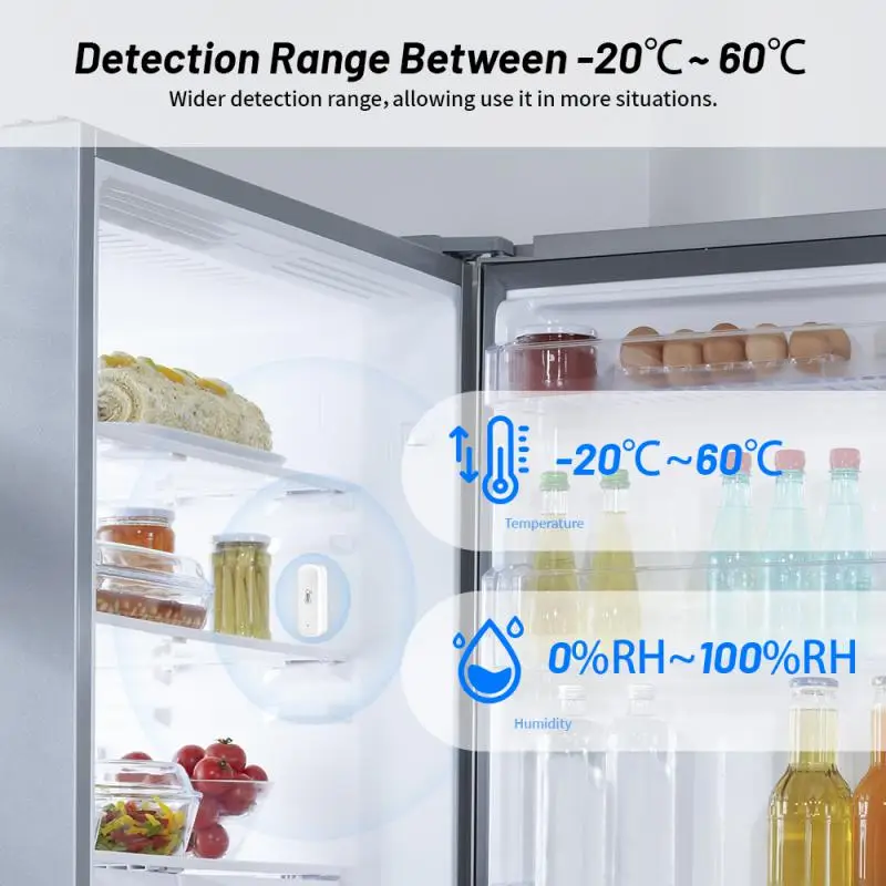 Tuya Smart WiFi Zigbee Temperature And Humidity Sensor Indoor Thermometer Hygrometer Monitoring Via Alexa Google Home Smart Life
