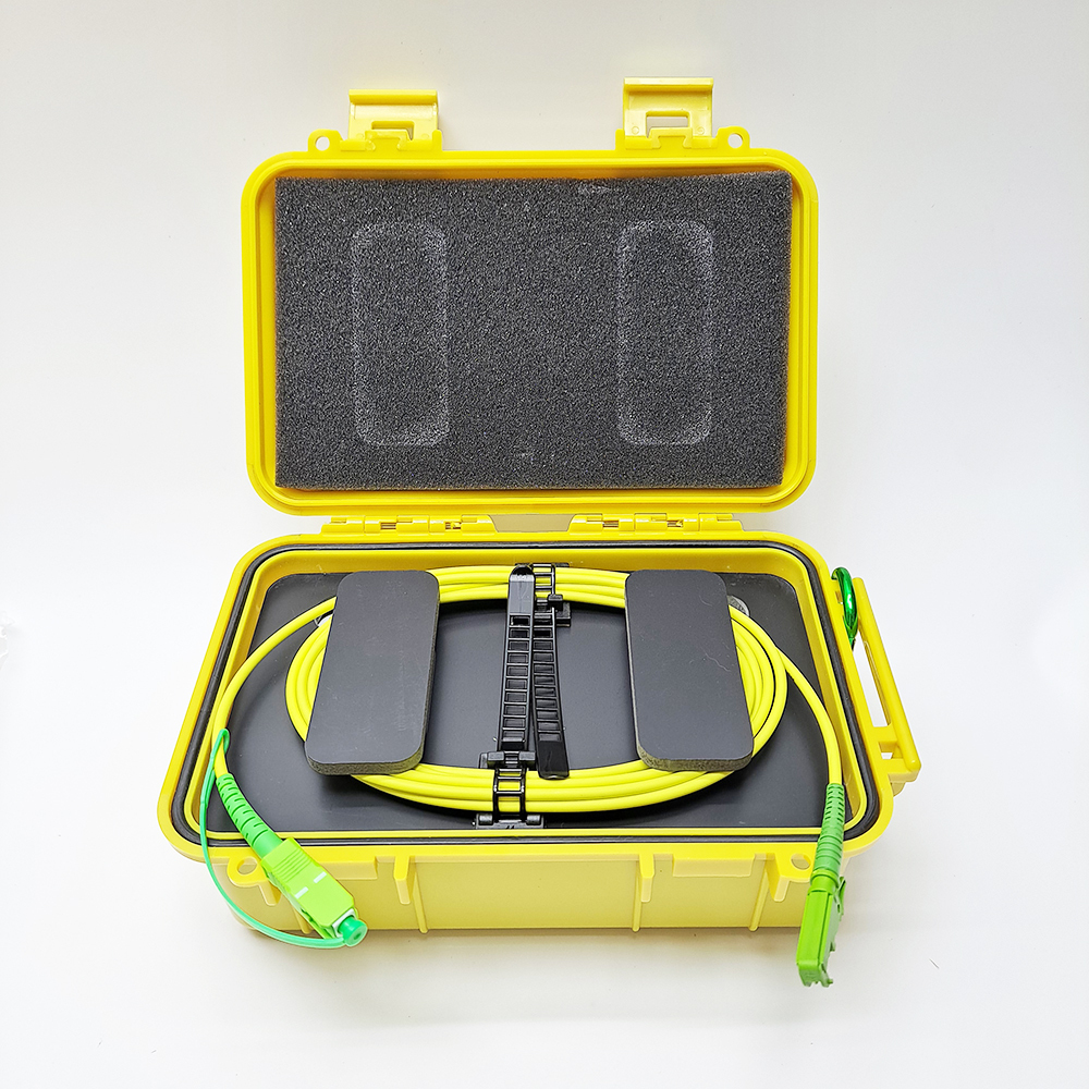 500m-2KM Fiber Optical Launch Cable Box OTDR Blind Zone Eliminator Box SC/APC-SC/APC SC/UPC-SC/APC SM 1310/1550nm Faserringe