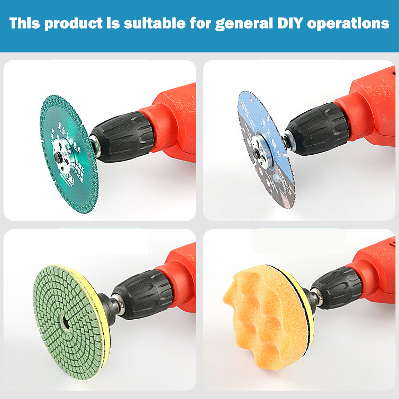 10mm broca elétrica conversão ângulo moedor biela para disco de corte polimento roda instalação adaptador acessórios