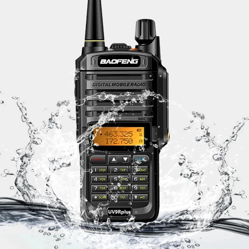 Baofeng UV-9R Plus IP68 Waterproof Walkie Talkie Dual Band 10KM Long Range Portable VHF/UHF Transceiver CB Hunting Ham Radio
