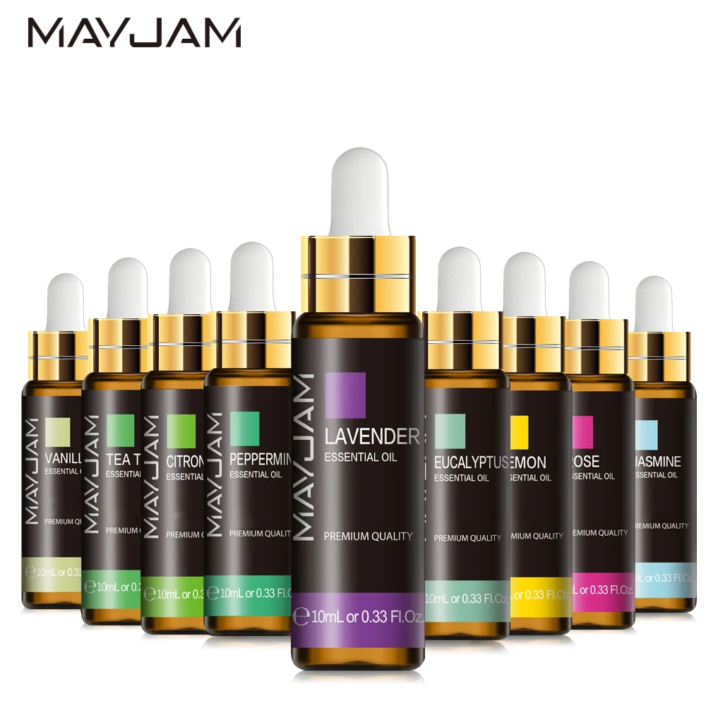 Tinh Dầu Oải Hương Máy Khuếch Tán Tinh Dầu Nguyên Chất Hoa Hồng Bạch Đàn Jasmine Vanilla Bạc Hà Gỗ Đàn Hương Trà Thơm Phòng Aroma Tinh Dầu