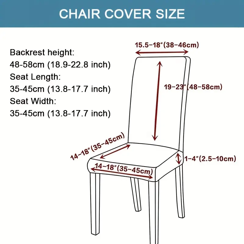 Elastic Dining Chair Cover, Impresso Slipcover Case, Stretch, Capas para Casamento, Hotel, Banquete, 1 Pc, 2 Pcs, 6Pcs