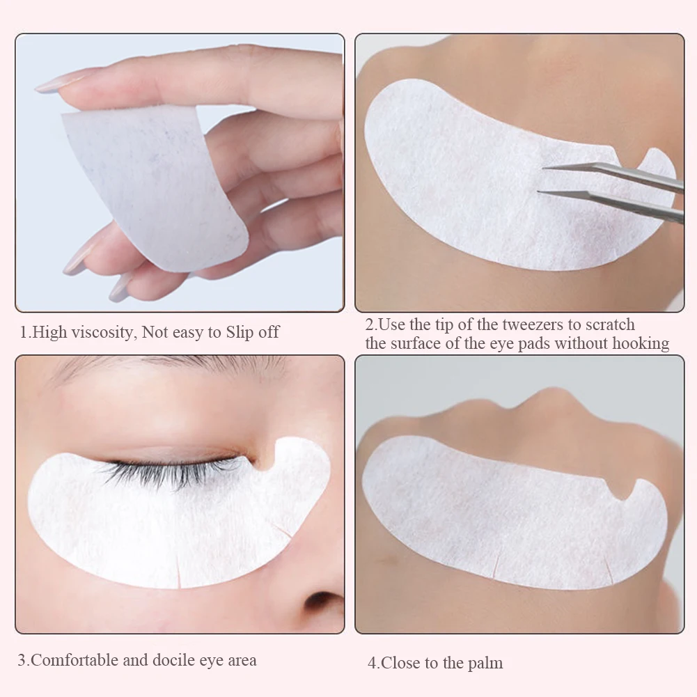 100 Paar Augenklappen, Wimpernverlängerung unter Wimpern, künstliche Wimpern, Aufkleber, Wimpernverlängerungszubehör, Patches zum Aufbau von Augenlidern