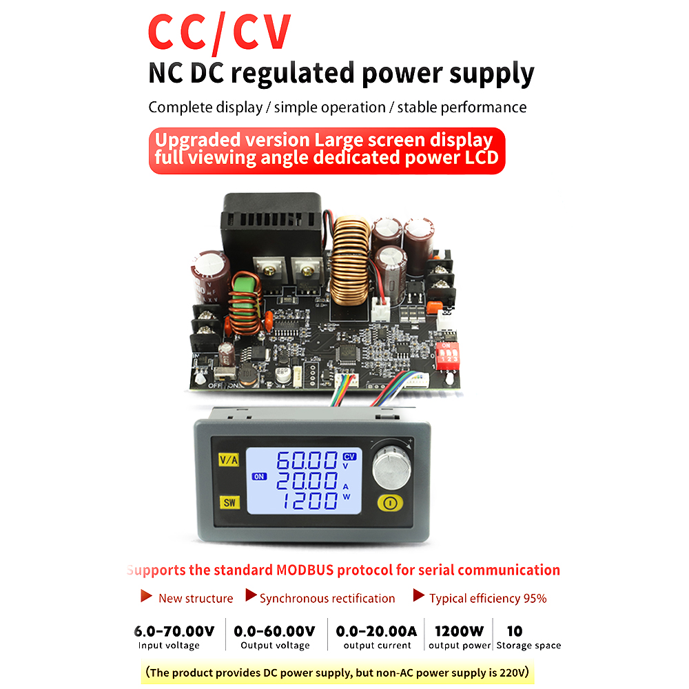 DC 6-70V XY6020L Numerische Steuerung Step Down Stabilisiertes Netzteil Konstantspannung Strom Buck Converter Modul