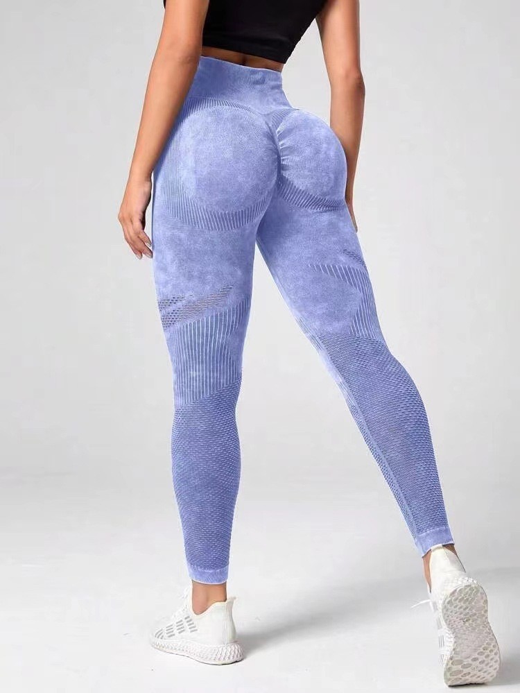 Leggings da allenamento scrunch per donna, pantaloni per il sollevamento del sedere senza cuciture, collant da yoga per palestra attivo con controllo della pancia a vita alta