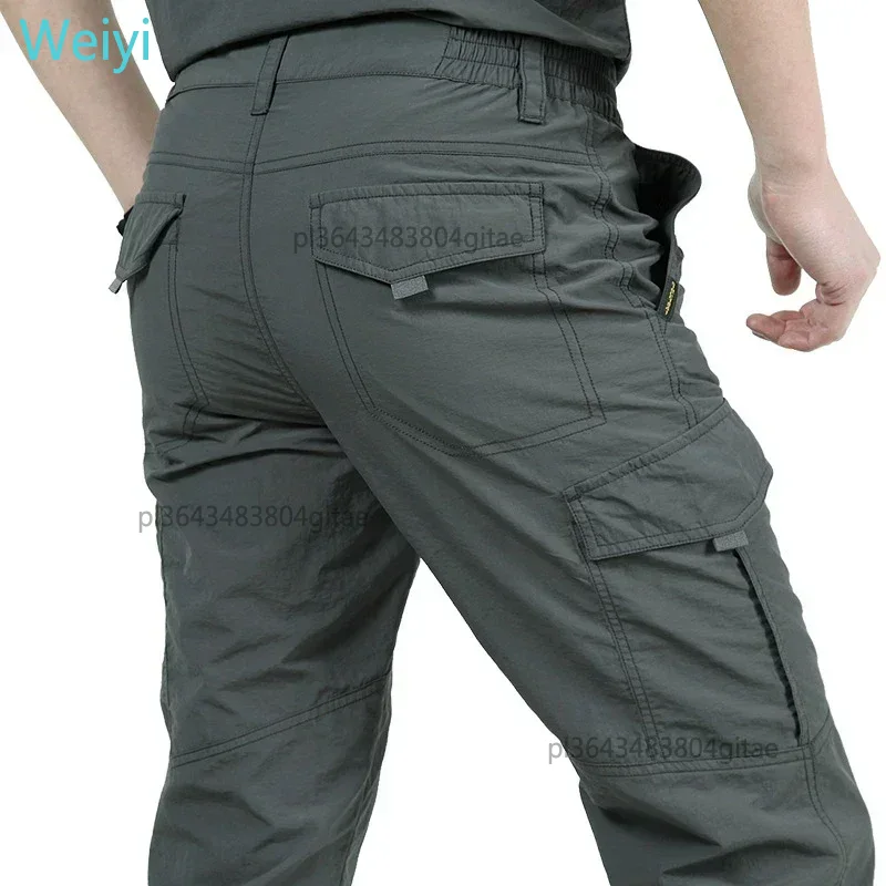 Pantalon Cargo tactique imperméable d'extérieur pour hommes, respirant, décontracté, militaire, Long, séchage rapide, été