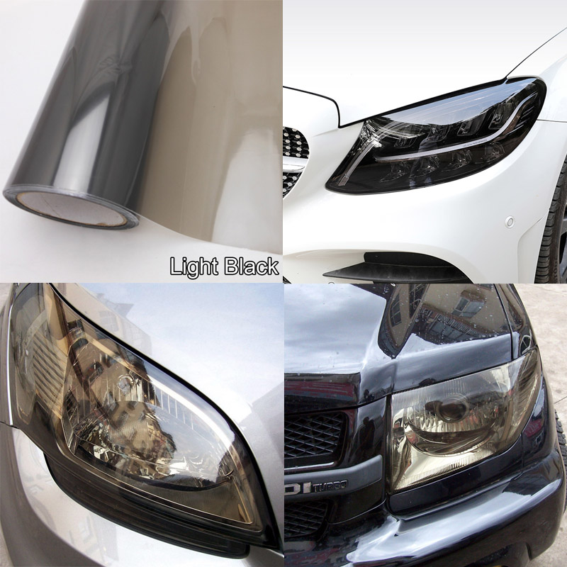 Auto Car Smoke Black Fog Headlight Film Taillight Tint Vinyl Sticker Waterproof Car Styling
