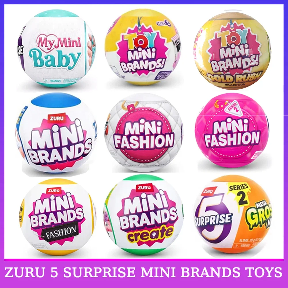 Zuru 5 Surprise Mini Brands Toys Zuru Mystery Blind Box Oryginalna miniaturowa zabawka dla dzieci Surprise Blind Box Zabawki Prezenty Śliczne zabawki