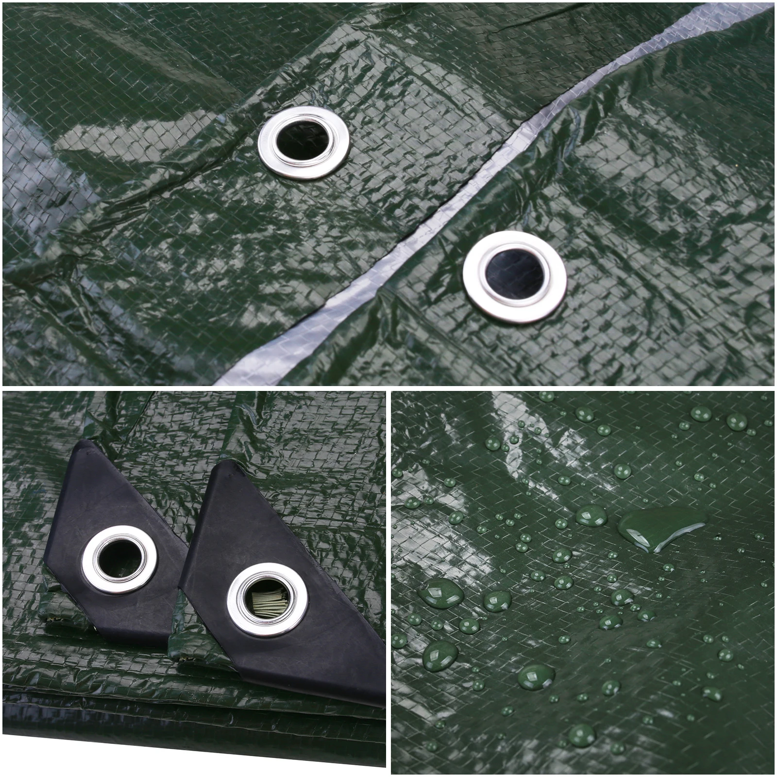 Große Plane, wasserdicht, robust, 5 x 4 m/3 x 2 m, Plane, Regenschutz, verstärkt, Mehrzweck-Mehrzweck-Markise für den Außenbereich, Garten, Hinterhof