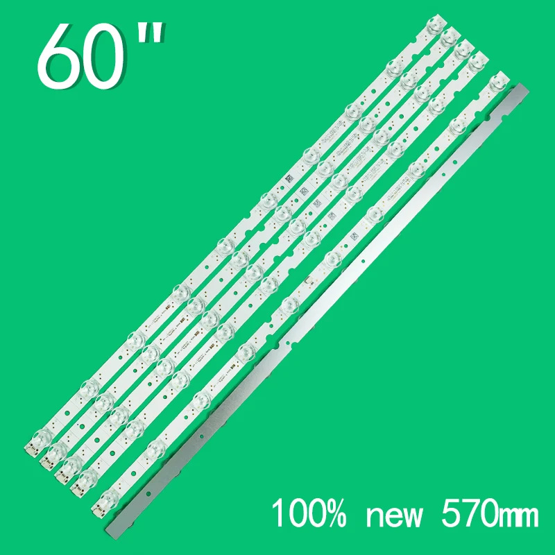 6 pz/set Striscia di Retroilluminazione A LED Per TCL 60EP662 60F60 60D6 60U5950C 60EP660 4C-LB6010-YH01J YH02J HR01J HR02J 60HR330M10A0 V1